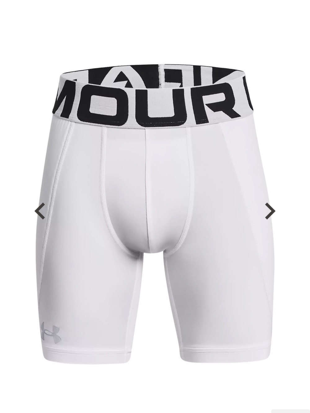 Under Armour White Sliding Shorts Size L